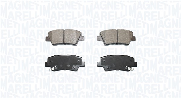 Brake Pad Set, disc brake - 363916060851 MAGNETI MARELLI - 48413350B0, 583020UA30, 583021RA30