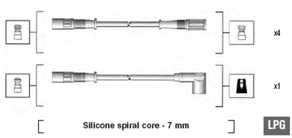 941095610601, Zündleitungssatz, MAGNETI MARELLI, 7617358, 7637166, 4081, 48347, 83890, B853, FAS3, RCFT621, T976B, ZEF1060, ZEF777