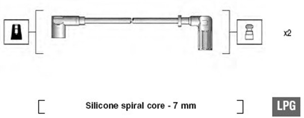 941095670606, Zündleitungssatz, MAGNETI MARELLI, 7703186, 7703530, 0300891014, 0986356752, 4.8614, 600/314, 7117, 8503, 85290, LS101, S05, T784B, 48614, B752, RCFT620, ZEF1014