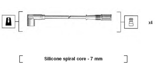 Ignition Cable Kit - 941095720610 MAGNETI MARELLI - 22451-AA040, 22451-AA060, 7776810
