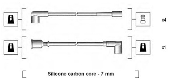 941125070664, Zündleitungssatz, MAGNETI MARELLI, 1612434, 90113411, 90102029, 0773, 0986356862, 300/374, 4123, 85680, ABM14, T020B, ZEF1195, 4125, RCAD208, ZEF570
