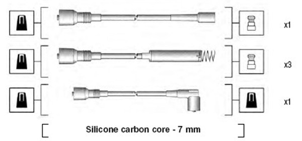 941125280680, Ignition Cable Kit, MAGNETI MARELLI, 1612498, 1612551, 90337073, 90337741, 90350554, 90413609, 90421759, 90442780, 90449884, 0986356801, 300/667, 7241, LS36, ODS211, RCOP418, T270B, ZEF665, ZK727, B801