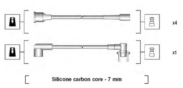 Ignition Cable Kit - 941145230720 MAGNETI MARELLI - 4405, 85200, B798