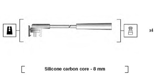 Ignition Cable Kit - 941185160774 MAGNETI MARELLI - 4150, B887, LS27