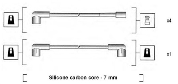 Ignition Cable Kit - 941245010808 MAGNETI MARELLI - BOU304, E17, LS108
