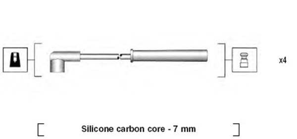 Ignition Cable Kit - 941385040937 MAGNETI MARELLI - 49851, JP375, T527B ...