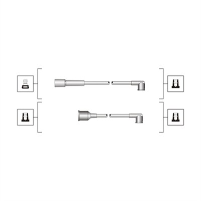 941319170022, Ignition Cable Kit, MAGNETI MARELLI, BOU014, D13E, RCLC401, T339B, BOU-014, D13S, RC-LC401, D13U