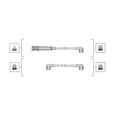 941319170050, Ignition Cable Kit, MAGNETI MARELLI, 4105, HR1, RC-BW210, ZE575, RC-BW222, ZEF467