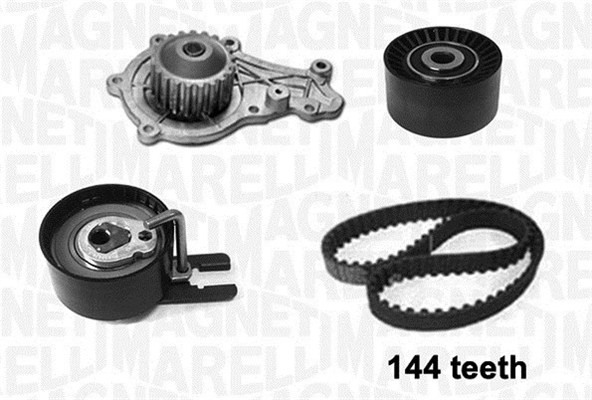 Water Pump & Timing Belt Kit - 341406450001 MAGNETI MARELLI - 1609524980, 1753580, 1753581