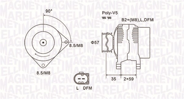 063731675010, Generátor, Generátor, MAGNETI MARELLI, 030903025E, 03D903025JX, 039903025E, 03D903025E, 03D903025J, 0986049101, 2015208.0, 20179802BN, 210481, 211322902, 2542578, 284731, 301675RI, 305554090, 8EL738006-001, 9090355, 934187, CA1675IR, CAL15208, DRA0078, F000BL04V3, LEA0459, 2015208.1, 210568, 2542746, 28-4731, 301675RIV, 9090389, 986049101, CAL15208AS