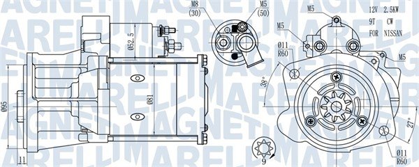 063721491010, Anlasser, Starter, MAGNETI MARELLI, 233005937R, 23300MA73A, 2506921, 4415001, 7711135919, 23300-2W000, 23300DB00A, 2506925, 4419037, 23300-2W200, 2506949, 5001875190, 93179580, 23300-2W201, 5010437728, 93196800, S13-507, 23300-2W20A, 7485003131, S13-527, 233002W20B, 7485115899, S13-527A, 23300-2W20B, 7485146875, S13-527B, 23300-2W210, S13-527D, 23300-77450, S13-553
