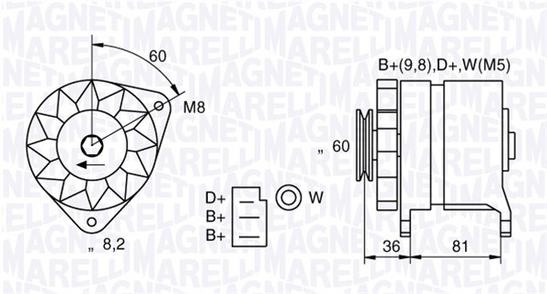 063731227010, Generátor, Generátor, MAGNETI MARELLI, 1406045, GEU2255, 1406047, 89FF10300AB, 89FF10300AC, R89FX10300GB, 0986036060, 11201587, 118324, 210082, 219110552, 24260, 28-1792, 30561RI, 436699, 66021445, 8EL725852-001, 9036060, CA561IR, DRA6060, 120488189, 30561RIB, AAK4532, LEA0128, VA309, 30561RIL, 986036060, LRB00122, 986036063, LRB122