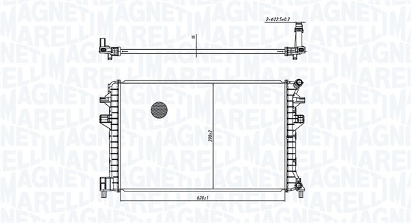 350213166300, Chladič, chlazení motoru, Chladič, MAGNETI MARELLI, 5Q0121251EJ, 5Q0121251GB, 5Q0121251GF, 5Q0121251HS, 0110.3171, 03012705, 102.161, 58471, 65306, 733121, 8MK376912-234, CIR34000P, DRM02017, VNA2383, CIR34000S