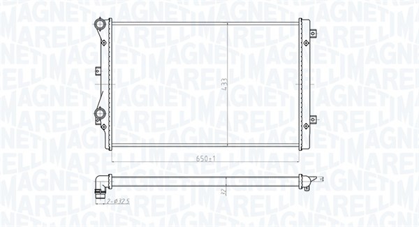 Magneti Marelli BM712 Radiatore Motore – Ricambio Auto 350213712000