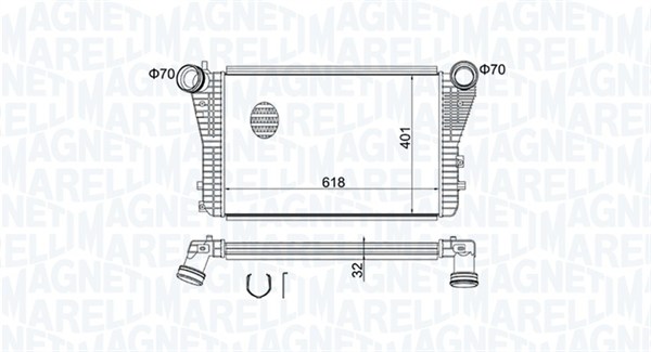 351319204030, Chladič turba, Chladič turba, MAGNETI MARELLI, 1K0145803, 1K0145803A, 1K0145803AN, 1K0145803B, 1K0145803BB, 1K0145803CD, 1K0145803E, 1K0145803L, 1K0145803M, 1K0145803S, 1K0145803T, 1K0145805D, 1K0145805G, 3C0145805AF, 3C0145805AG, 3C0145805G, 3C0145805P, 0710.3028, 1.61.1116.4L, 30454, 58004227, 702.040, 818795, 8ML376723-541, 96715, CI83000P, VNA4227