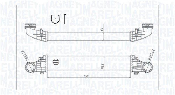 351319204180, Chladič turba, Chladič turba, MAGNETI MARELLI, A2115001102, 0706.3038, 30004354, 30502, 718.131, 818587, 8ML376723-391, 96785, CI69000P, MSA4354