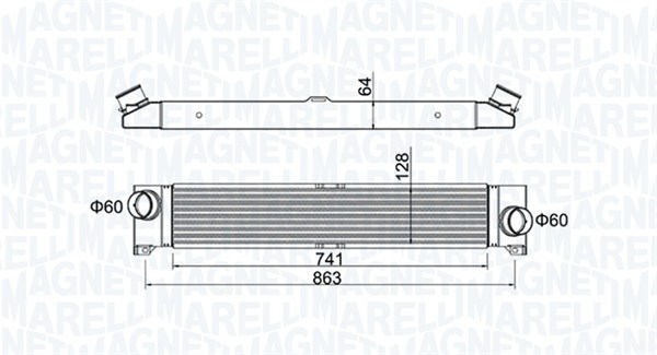 351319204230, Chladič turba, Chladič turba, MAGNETI MARELLI, 0384K1, 1347700080, 0704.3048, 1.61.1311.4G, 17004360, 30798, 709.044, 818569, 8ML376746-021, 96623, CI158000P, FTA4360
