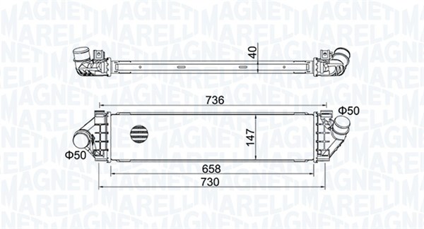351319204270, Charge Air Cooler, MAGNETI MARELLI, 1423852, 30671324, 1429406, 31338471, 1594851, 1742060, 6G919L440FC, 6G919L440FB, 6G919L440FD, 6G919L440FE, 0705.3018, 1.61.1436.4G, 18004480, 30515, 818246, 8ML376791-761, 96560, CI190000P, FD4480, CI394000P, CI394000S