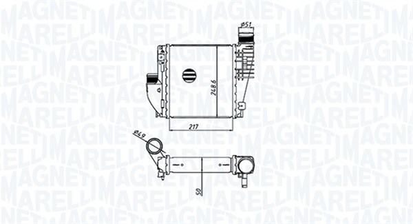 351319205330, Charge Air Cooler, MAGNETI MARELLI, 3637170, 9675627980, 0703.3021, 1.61.2296.4G, 30924, 40004385, 706.039, 818290, 822927, 96380, CI662000S, PEA4385
