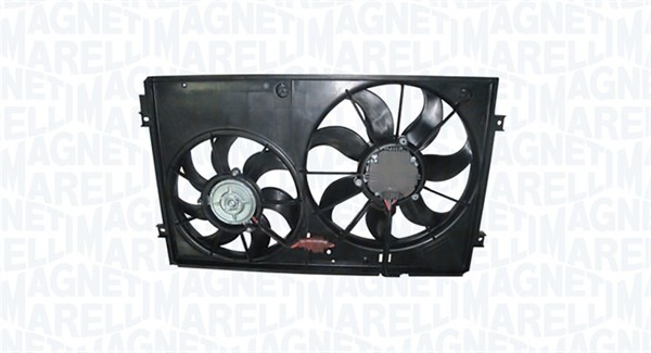 069422719010, Větrák, chlazení motoru, Větrák, chlazení motoru, MAGNETI MARELLI, 1K0121207BB, 1K0121207BB9B9, 1K0121207T, 1K0121207T9B9, 1K0959455CS, 1K0959455EA, 1K0959455FF, 1K0959455FP, 1K0959455P, 0510.2019, 302.084, 47394, 5894748, 8EW351039-171, CFF657000S, DER32011, VN7528, VN7551