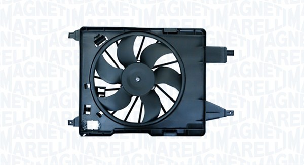 069422729010, Fan, engine cooling, MAGNETI MARELLI, 7701054966, 7701054967, 7701057254, 7701070315, 7701070353, 7701071862, 7701071863, 0509.0607, 323.039, 4323747, 47368, 85706, 8EW351044-191, DER23002, RT7539