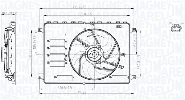 069422761010, Větrák, chlazení motoru, Větrák, chlazení motoru, MAGNETI MARELLI, 1377555, 1380882, 1386382, 1426658, 1451234, 1488905, 1565833, 1671530, 1675176, 1715392, 1768199, 6G91-8C607-GF, 6G91-8C607-GG, 6G91-8C607-GH, 6G91-8C607-GJ, 6G91-8C607-GK, 6G91-8C607-GL, 0505.2027, 1881747, 310.070, 47593, 85640, 8EW351151-044, CFF401000S, FD7554