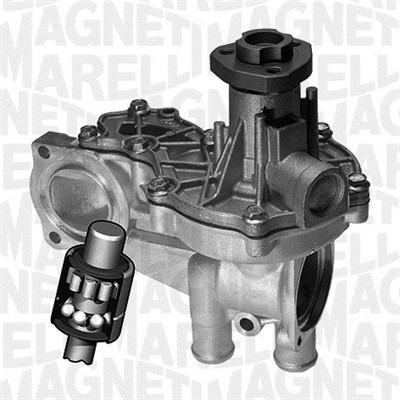 Water Pump, engine cooling - 350982080000 MAGNETI MARELLI - 026121005, 026121005A, 026121010F