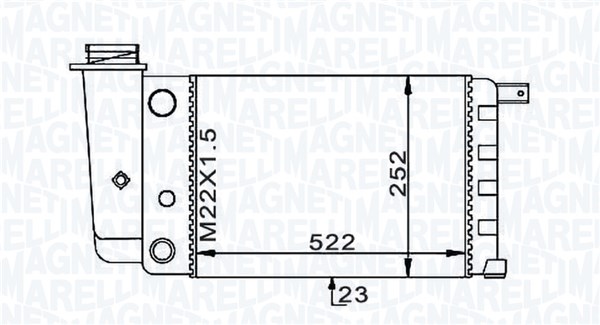 350213739003 MAGNETI MARELLI BMQ739 Radiatore motore 632 x 415 x 34 mm BMQ739 ❱❱❱ prezzo e esperienza
