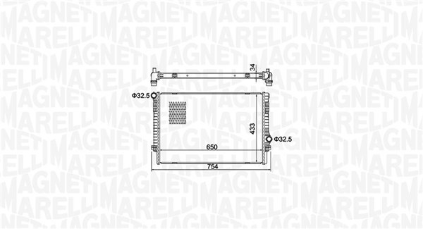 350213156200, Chladič, chlazení motoru, Chladič, MAGNETI MARELLI, 5Q0121251EP, 5QM121251A, 5Q0121251ET, 5Q0121251FN, 5Q0121251GN, 5WA121251H, 0110.3173, 102.159, 58002336, 58437A, 65302, 735548, 8MK376733-614, CR811000S, DRM32049, VN2336
