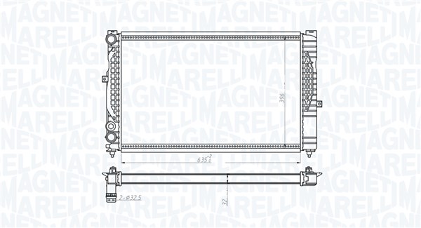 350213712000, Kühler, Motorkühlung, MAGNETI MARELLI, 4B0121251G, 8D0121251AC, 8D0121251AT, 8D0121251BA, 8D0121251BH, 8D0121251BJ, 8D0121251E, 8D0121251K, 8D0121251P, 8D0121251Q, 0110.2003, 03002123, 102.018, 1.40.13115.534, 58259, 60299, 731537, 8MK376720-591, AI2189, CR647000S, DRM02020, AIA2123