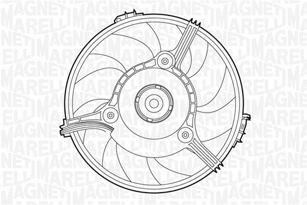 069422263010, Větrák, chlazení motoru, Větrák, chlazení motoru, MAGNETI MARELLI, 000959455, 8D0959455N, 8D0959455P, 8D0959455R, 959455, 0315747, 0510.1664, 1.51.12089, 302.096, 47384, 696055, 85547, 8EW351039-771, AI7516, CFF166000S, DER02001