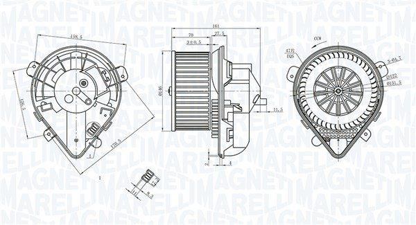 069412403010, Innenraumgebläse, MAGNETI MARELLI, 6441E0, 9464242580, 9467012280, 9467017280, 0599.1033, 0946773, 1.16.12115, 309.369, 34109, 87178, 8EW009159-271, PE8395
