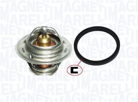 352317100320, Thermostat, coolant, MAGNETI MARELLI, 1007754, 1211553, 1303374, 96MM8575A1A, 96MM8575BD, 96MM8575BE, 202-82J, 227.82, 4457.82D, 725187, 7.8692, 820145, DTM82202, QTH371K, TH257882G1, TH6245.82J, TX20482D